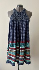 Free People Urban Outfitters Knit Woven Trapeze Dress Festival Concert 