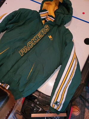Vintage 90s Starter Green Bay Packers NFL Pro Line Puffer Jacket