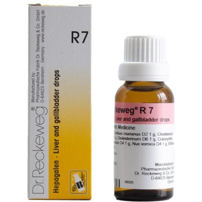 Dr. Reckeweg R7 Leber- & Gallenblasentropfen 22 ml - Lebergesundheit, Verdauu...