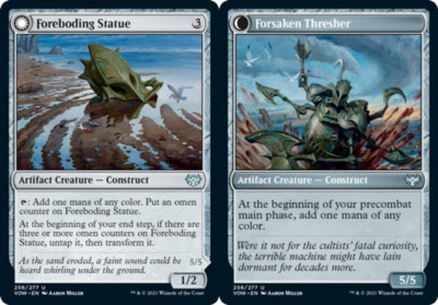 x4 Foreboding Statue // Forsaken Thresher U MTG Innistrad: Crimson Vow ...