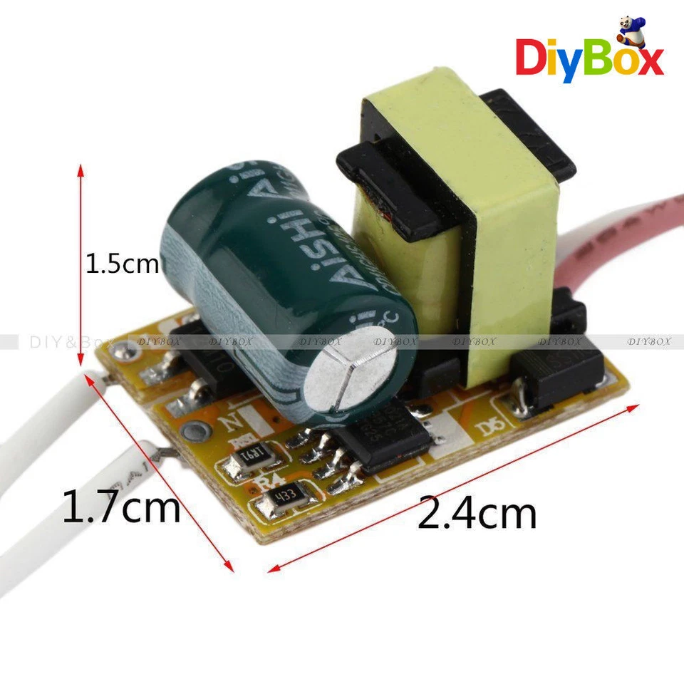 LED Chip Driver Power Supply No-waterproof Driver Transformer AC 85-265V 3W-100W - Image 2 of 4