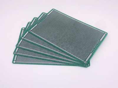 5PCs Quality Double Sided  PCB Proto Prototype Perf Board 130X202mm 5.1X8 inches