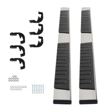 Labwork Running Board Nerf Bars Side Steps SS For Silverado Crew Cab 2019-2023