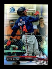2017 BOWMAN CHROME REFRACTOR BDC160 KEVIN MAITAN RC QTY ANAHEIM ANGELS