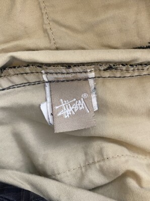 Vintage 90s Stussy Deluxe Plaid Pants Zip Trousers 34x30 Punk Hip