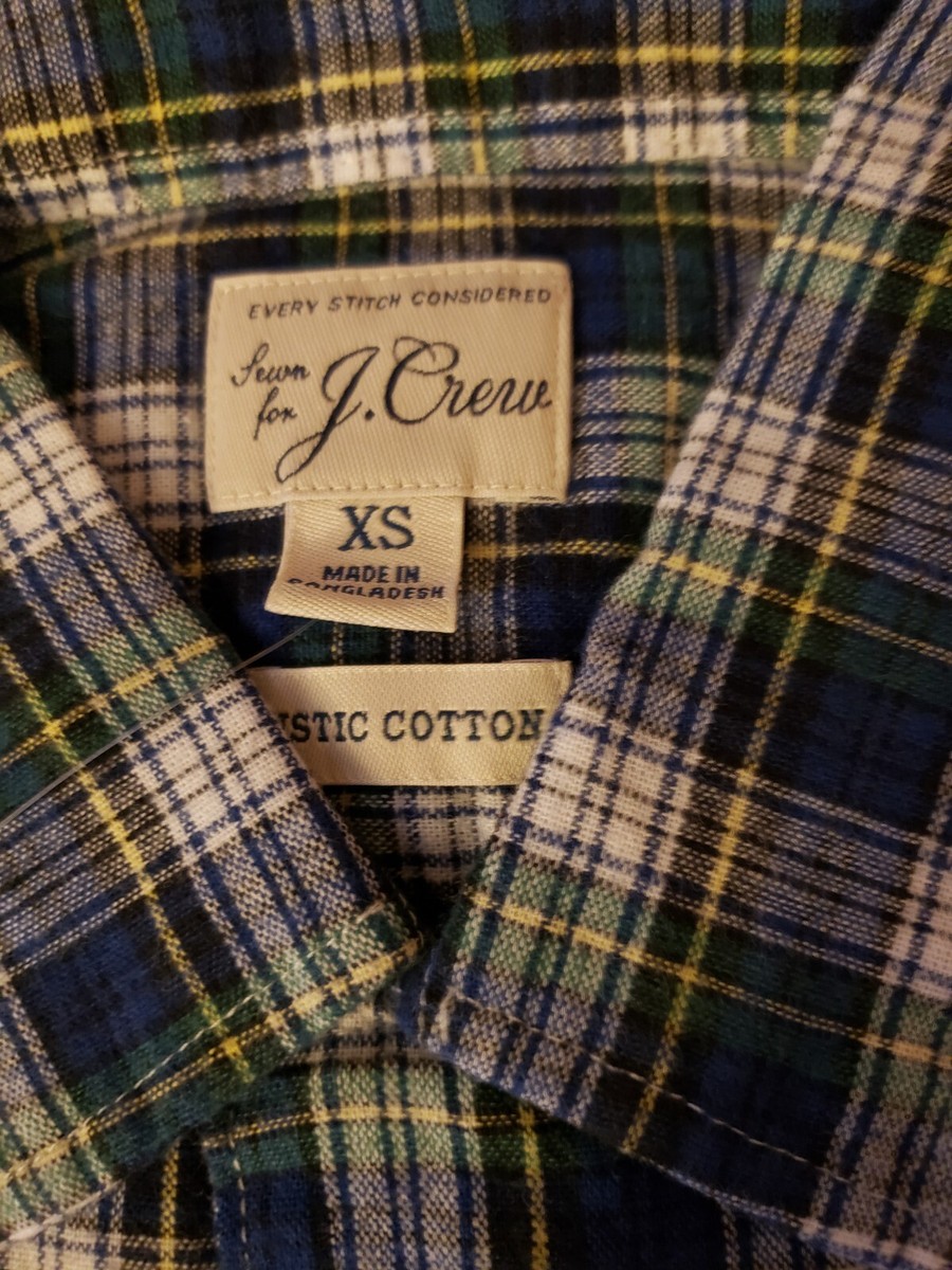 J Crew Rustic Cotton Camp Collar Shirt Size XS New with Tags | eBay