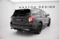 Diffusor Heckansatz FüR Ford Explorer XLT Mk6 Schwarz Glanz