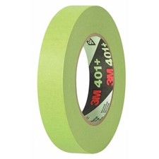 3M 401 High Performance Masking Tape, 24 mm x 55 m, Green