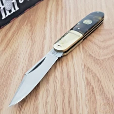 Rough Ryder Barlow Folding Knife Stainless Clip Point Blade Synthetic Handle