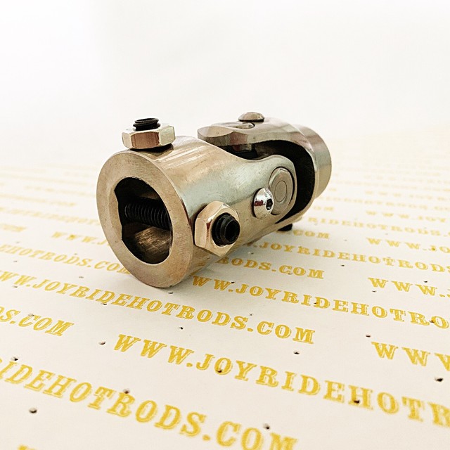 Hot Rod Steering Universal Joint U/J 1"DD x 3/4"DD POLISHED STAINLESS