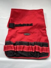 NEW * McGuire-Nicholas workwear red & black tool pouch 21” X 18"