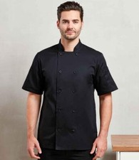 Premier Short Sleeve Chef's Jacket PR656