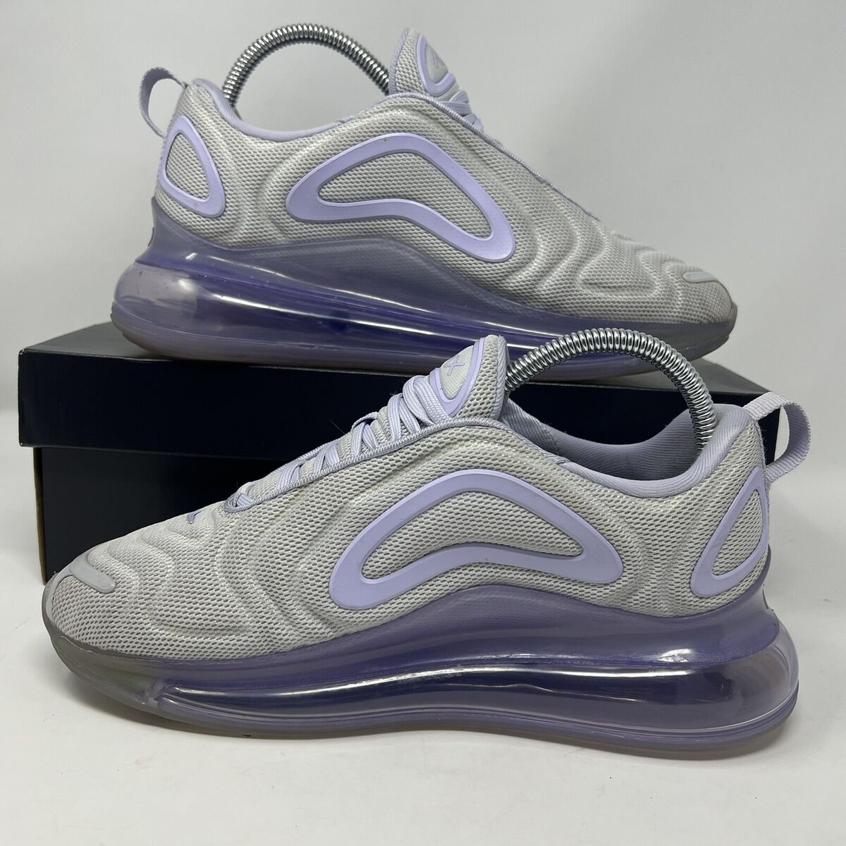 HOT” Nike Air Max 720 Pure Platinum Oxygen Gray With Purple HOT” Nike Air Max 720 Pure Platinum Oxygen Gray With Purple
