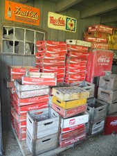USA Coca Cola Holzkiste Deko Getränkekiste C...