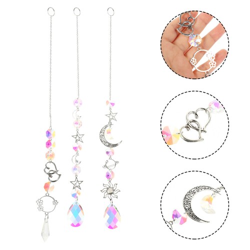 Set of 3 Cord Fan Pull Chains Pendant Light Hanging Store Decoration