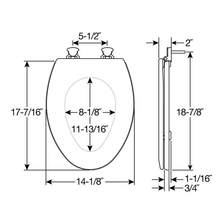 Bemis Elongated Toilet Seat with Cover, Closed Front Fawn Beige
