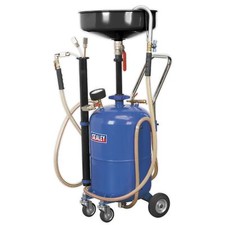 Image of Sealey Mobile Oil Drainer with Probes 35ltr Air Discharge Oil Drainers AK456DX