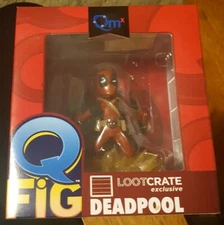 New Loot Crate Exclusive Marvel Q Fig DEADPOOL Vinyl Figure Qmx 2015