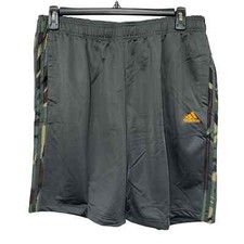 NWT Sz 2XL Adidas Men s M3S Tric Shorts. Dark Gray/Camo Stripes. 2 Side Pockets
