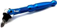 Titan 11315-BL Blue 1/4" Swivel Head Micro Bit Driver
