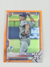 2021 Bowman 1st Edition Hyun-IL Choi /25 #BFE-130 Orange Foil