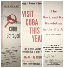 RARE Carlos Bringuier 1960s Signed Lot Of 3 Lee Harvey Oswald JFK Assassination