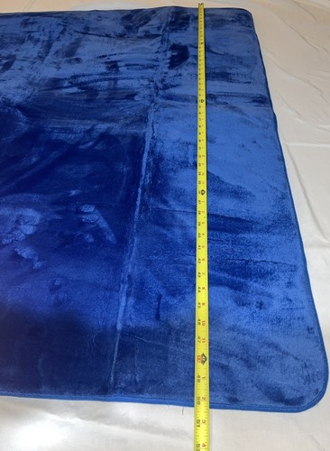 Big Blue Thick Foam Baby Play Mat Nursery Rug Crawling Rug Soft Padded Non-Slip - Picture 2 of 6