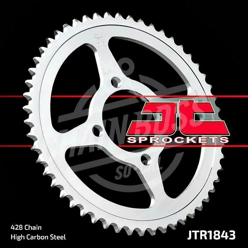 Kit de rodas dentadas e corrente de transmissão 428 JT para Yamaha TTR 125 E 2002-2010 - Imagem 4 de 4