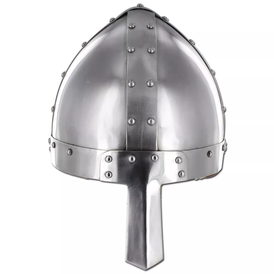 Viking Medieval 18G Spangenhelm Knights Crusader Combat Battle War Helmet Armor-image