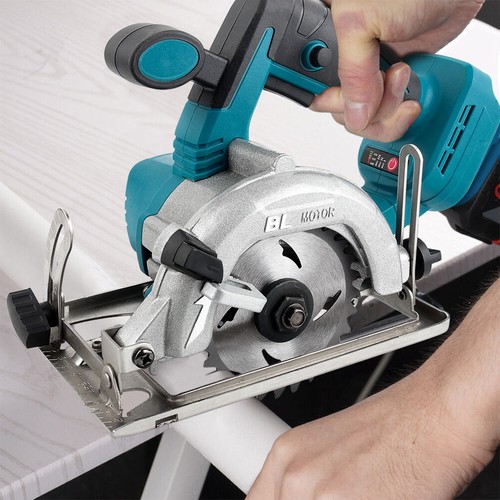 Sierra circular a batería DHL 125mm para Makita 18V batería sierra circular de mano con 3 hojas de sierra - Imagen 10 de 13