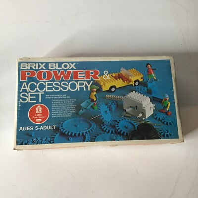 Vintage Brix Blox brick set and Brix Blox Power Accessory Kit No