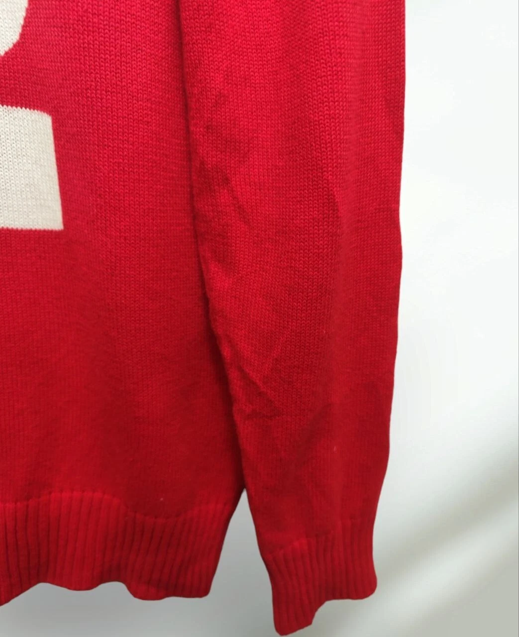 UNDERCOVER Felpa Sottocoperta Maglia Rossa Giapponese Grande Logo Taglia L