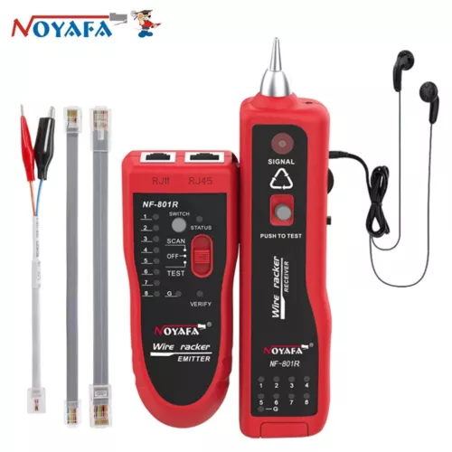 Network Cable Tester Ethernet LAN Telephone Wire Tracer RJ45 RJ11 Line Finder - Picture 11 of 11