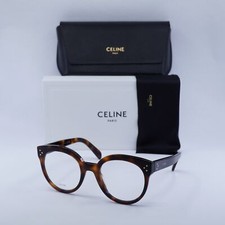 CELINE CL50093I 053 Shiny Havana 52mm Eyeglasses New Authentic