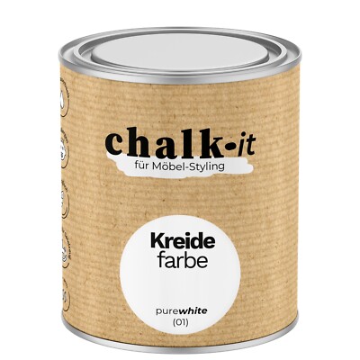 Kreidefarbe Shabby Chic Möbel Holzlack Vintage Natur 40 Farben Auswahl Möbellack
