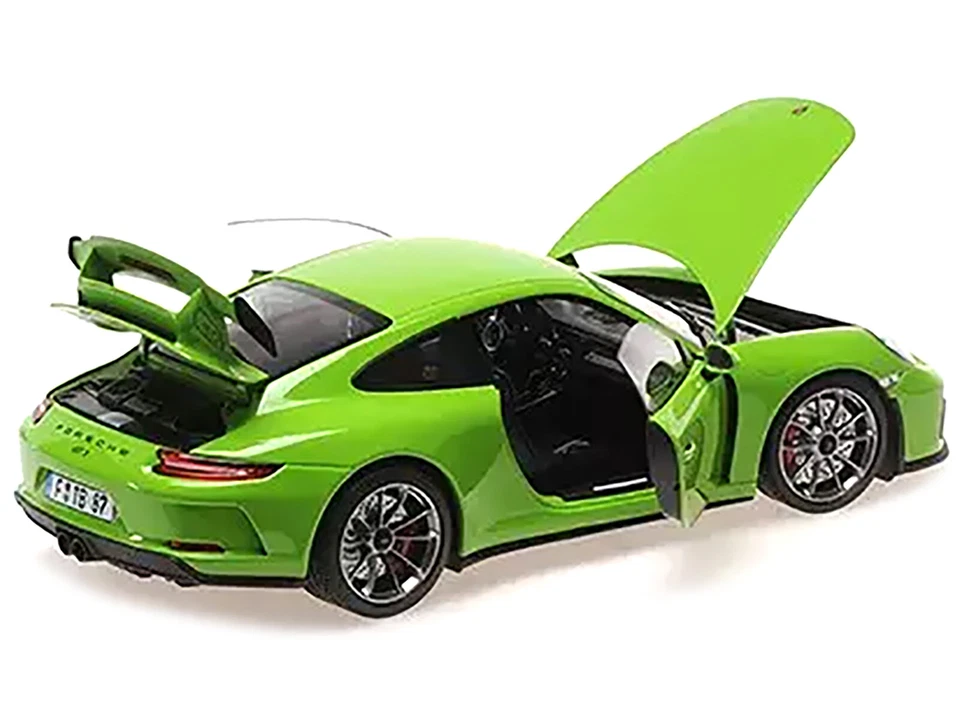 Porsche 911 GT3 2018 verde amarelo Shmee150 edição limitada para 438 peças 1/18 - Imagem 3 de 4