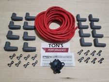 Universal MSD Super Conductor 8.5mm Red Spark Plug Wire HEI V8 8 Cylinder kit