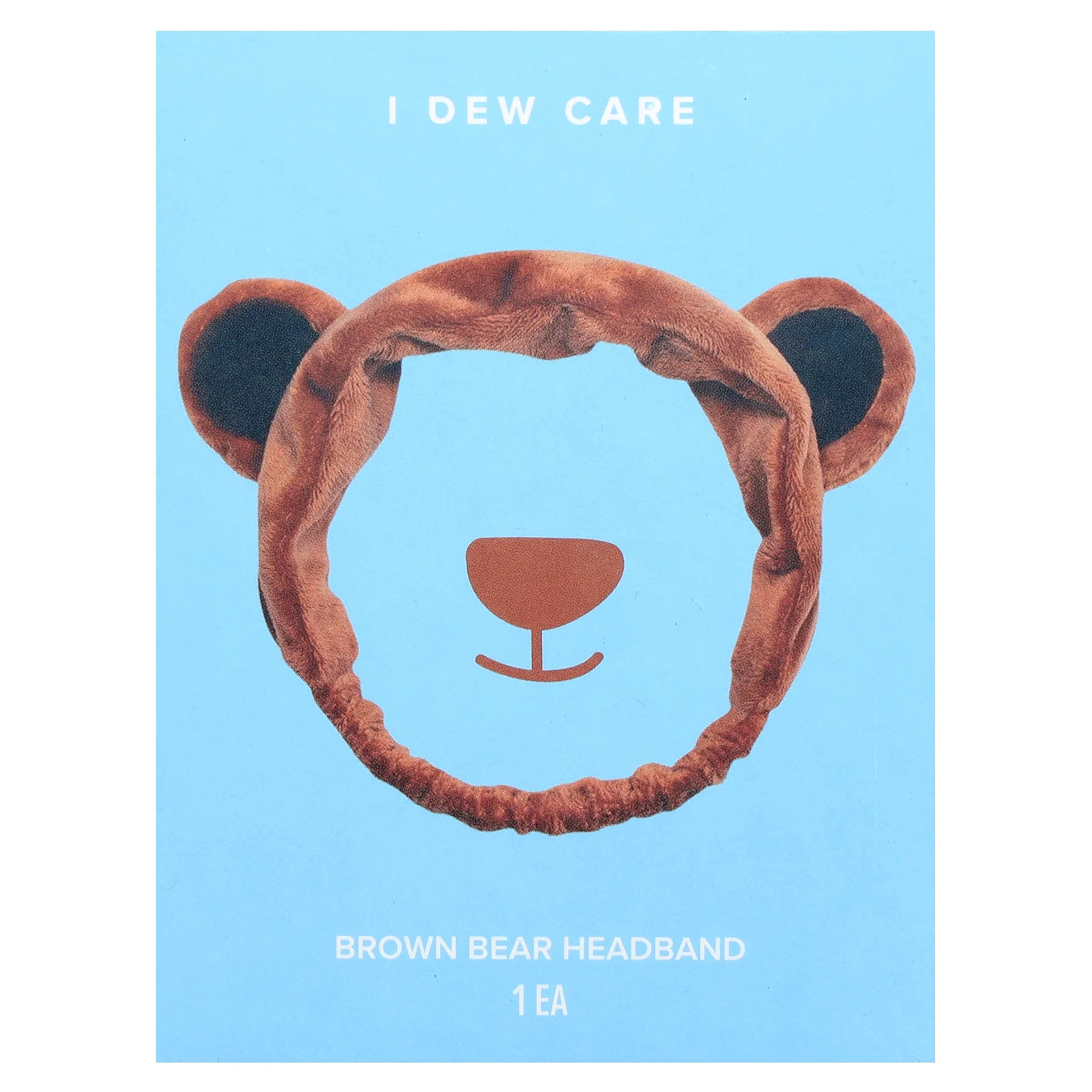 Повязка на голову с бурым медведем 1 шт 2090₽