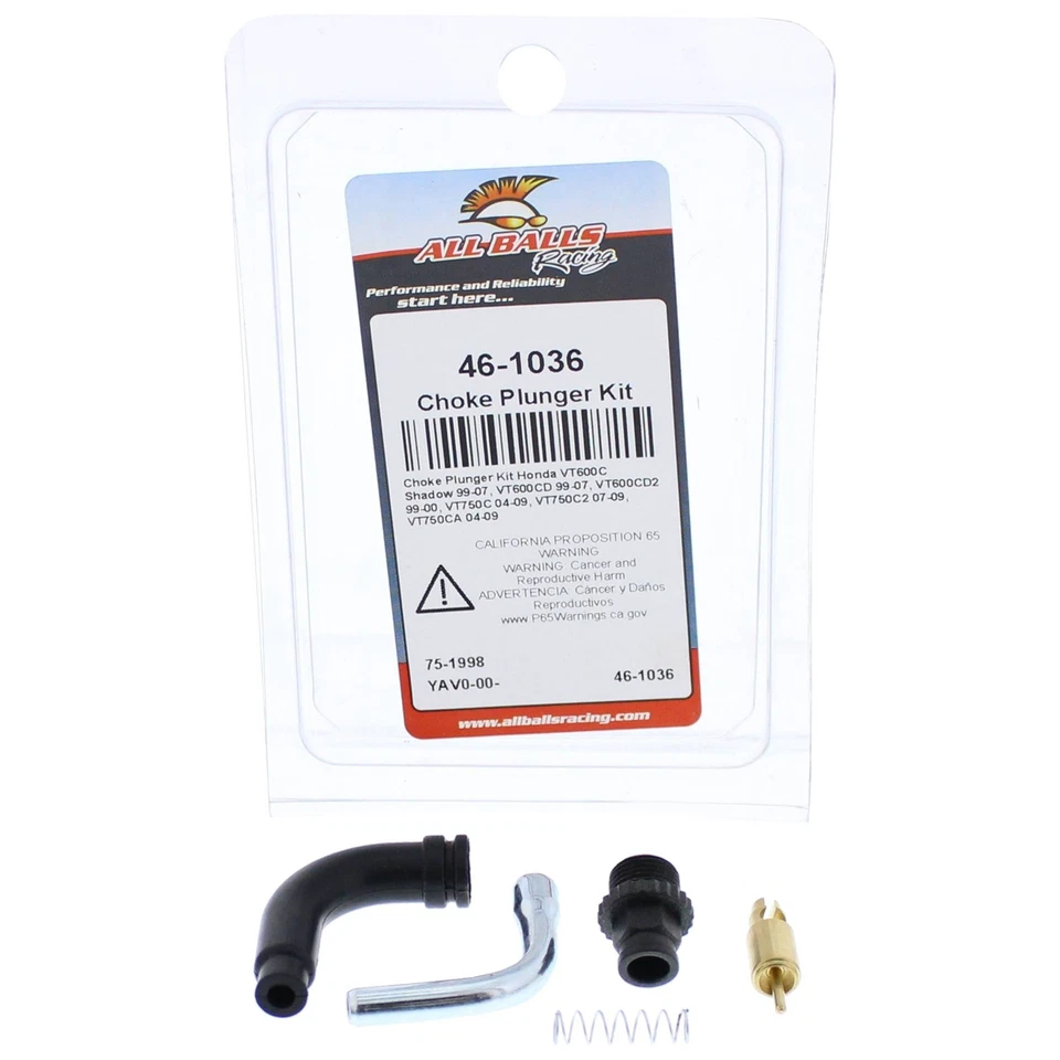 All Balls Choke Plunger Kit (46-1036) For Honda VT600C Shadow 99-07 Foto 3 de 4