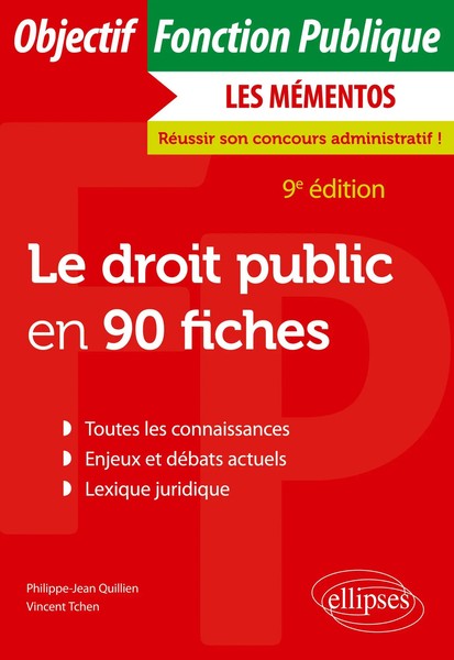 Le Droit Public En 90 Fiches Philippe-Jean Quillien (U. A.) Taschenbuch 2022-image