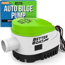 06 Series 750GPH Automatic Submersible Bilge Pump with Built-In Float Switch 12V