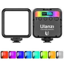 Ulanzi VL49 Pro Full Color RGB Mini Led Video Light DSLR Camera Lamp 2500K-9000K