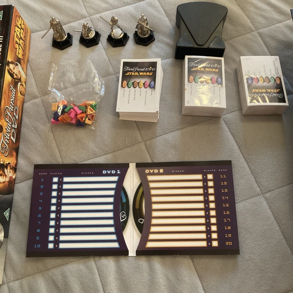 DVD Star Wars Trivial Pursuit Star Wars Saga Edition Completo 2005 Foto 2 de 4