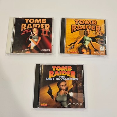 Vintage Tomb Raider PC Games Lot - II - Gold - Last Revelation - CD-ROM
