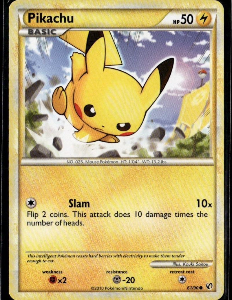 Pikachu Common Undaunted 61/90 NM
