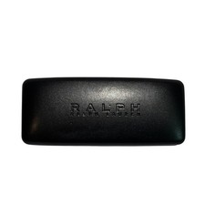 Ralph Ralph Lauren Black Hardshell Eyeglasses Case Red Logo Interior quiet lux