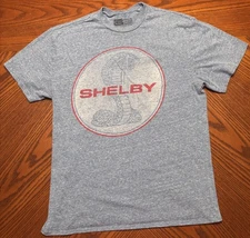 Shelby Cobra Men’s Large Blue Licensed T Shirt Ford Cobra Mustang Racing Retro