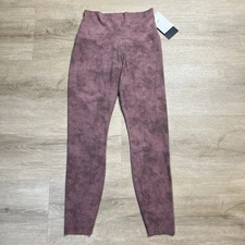 Nike Zenvy High Waisted 7/8 Leggings Mauve Tie Dye FN4167-208 Womens Small NWT