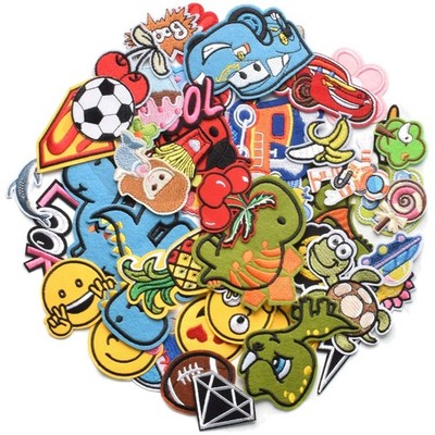 Assorted Embroidered Patch Collection