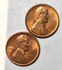 1959 P, D  Lincoln Wheat Cent, Penny  Almost Uncirculated